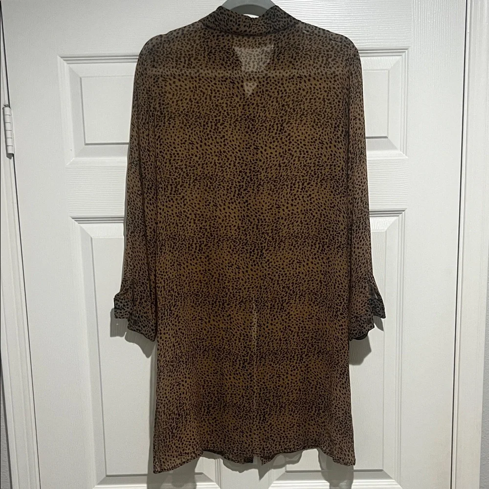 Sheer Leopard Print Tunic / Coverup - Picture 6 of 7